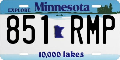 MN license plate 851RMP