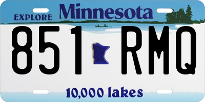 MN license plate 851RMQ