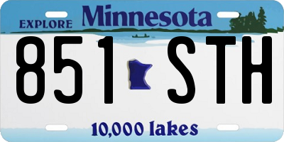 MN license plate 851STH