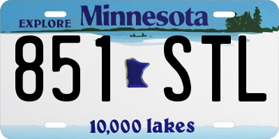 MN license plate 851STL