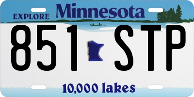 MN license plate 851STP
