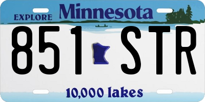 MN license plate 851STR