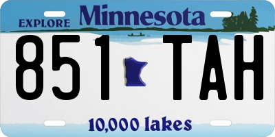 MN license plate 851TAH