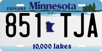 MN license plate 851TJA