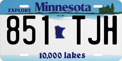 MN license plate 851TJH