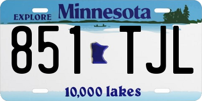 MN license plate 851TJL