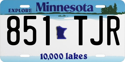 MN license plate 851TJR