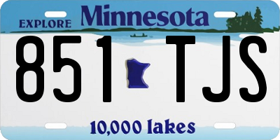 MN license plate 851TJS