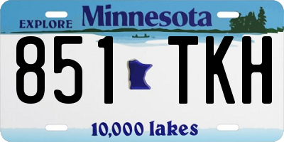 MN license plate 851TKH