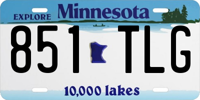 MN license plate 851TLG