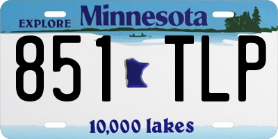 MN license plate 851TLP