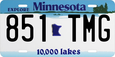 MN license plate 851TMG