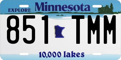 MN license plate 851TMM