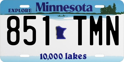 MN license plate 851TMN