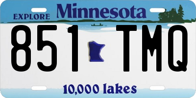 MN license plate 851TMQ