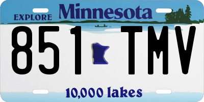MN license plate 851TMV
