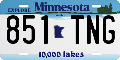 MN license plate 851TNG
