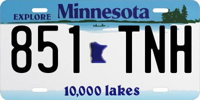 MN license plate 851TNH