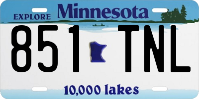 MN license plate 851TNL