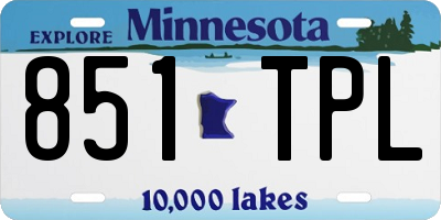 MN license plate 851TPL