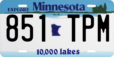 MN license plate 851TPM