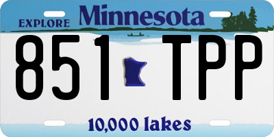 MN license plate 851TPP