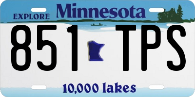 MN license plate 851TPS