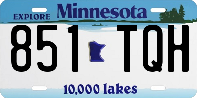 MN license plate 851TQH