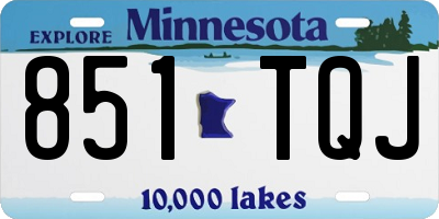 MN license plate 851TQJ