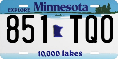MN license plate 851TQO