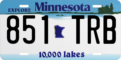 MN license plate 851TRB