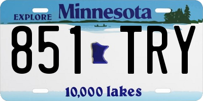 MN license plate 851TRY