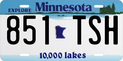 MN license plate 851TSH