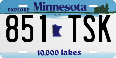 MN license plate 851TSK