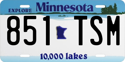 MN license plate 851TSM