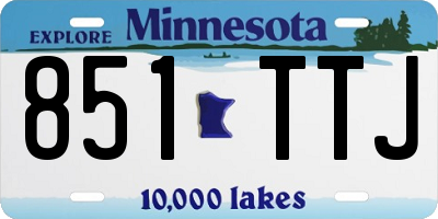 MN license plate 851TTJ