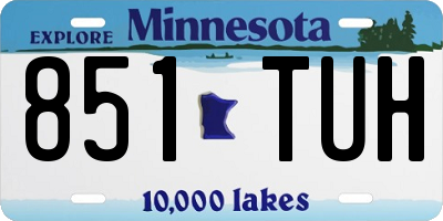 MN license plate 851TUH