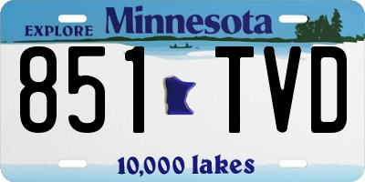 MN license plate 851TVD