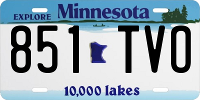 MN license plate 851TVO