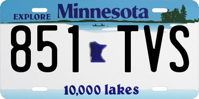 MN license plate 851TVS
