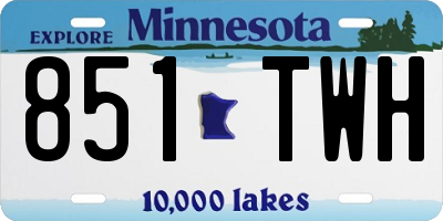 MN license plate 851TWH