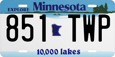 MN license plate 851TWP