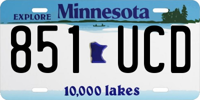 MN license plate 851UCD