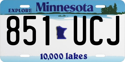 MN license plate 851UCJ