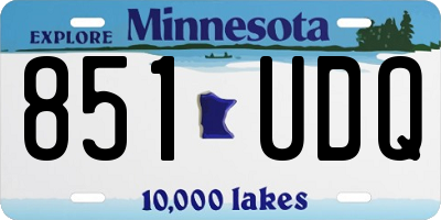 MN license plate 851UDQ