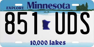 MN license plate 851UDS