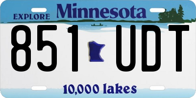 MN license plate 851UDT