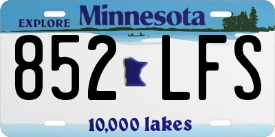MN license plate 852LFS