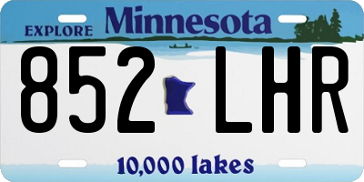MN license plate 852LHR