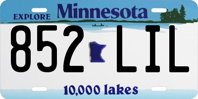 MN license plate 852LIL